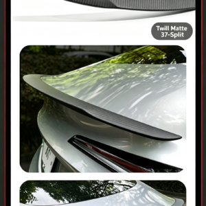 Carbon Fiber Wind Blade Rear Spoiler For Tesla Model 3 Highland 2023-2026 Dry Carbon