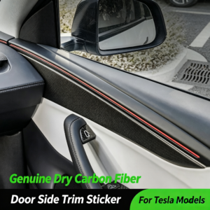 Carbon Fiber Interior Complete Bundle For Tesla Model Y Refresh - Door Edge Trim & Dashboard Panel