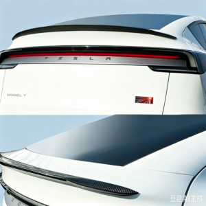Carbon Fiber Wind Blade Rear Spoiler For Tesla Model Y Refresh (2025-2026) Dry Carbon