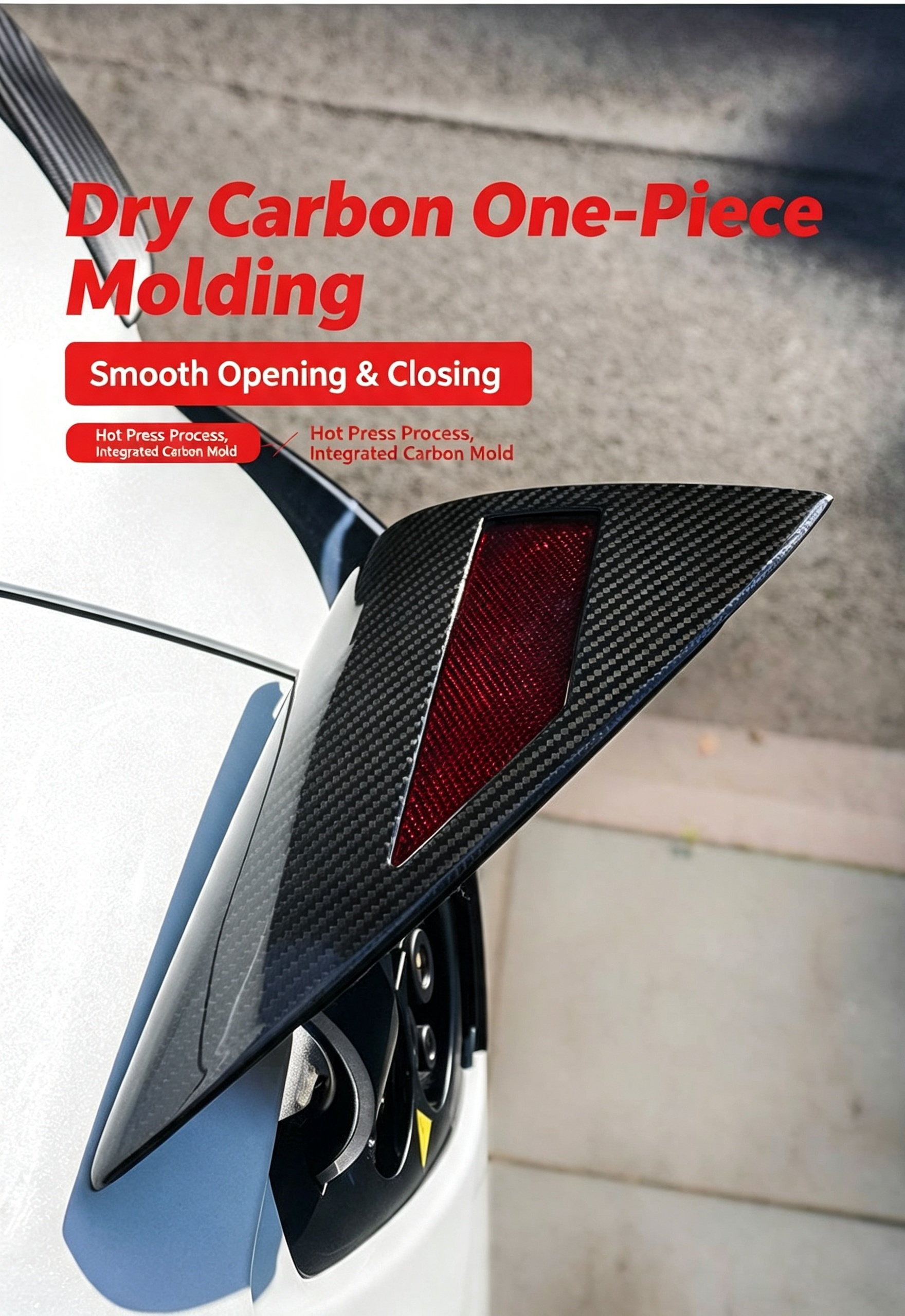 Carbon Fiber Exterior Charger Port Cover For Tesla Model 3 Highland & Model Y Refresh 3K Dry Carbon Matte Glossy - Image 2